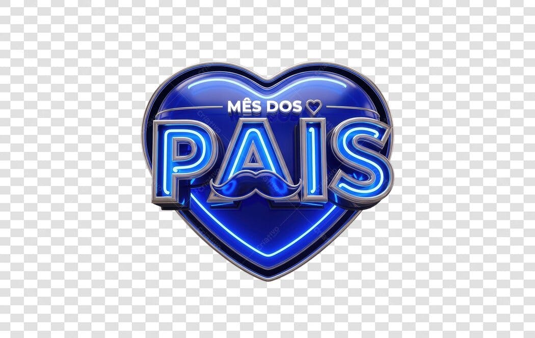 Banner Dia dos Pais PNG com fundo transparente