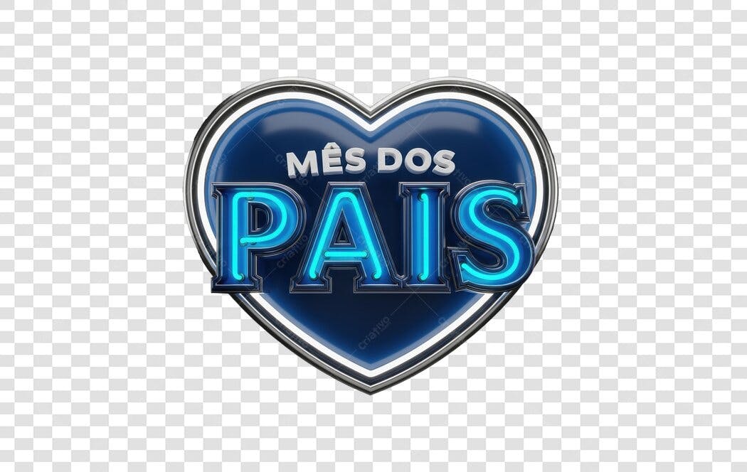 Banner Mês dos Pais PNG com fundo transparente