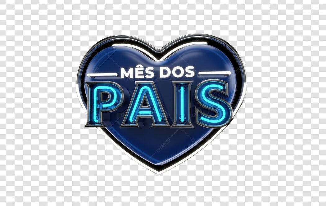 Banner Mês dos Pais PNG com fundo transparente