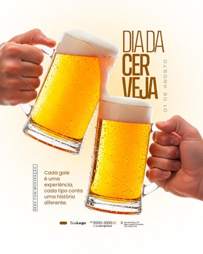 Dia da Cerveja 01 de Agosto Social Media PSD Editável (2)