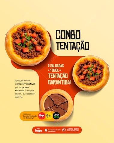 combo tentação - esfirra psd editavel_