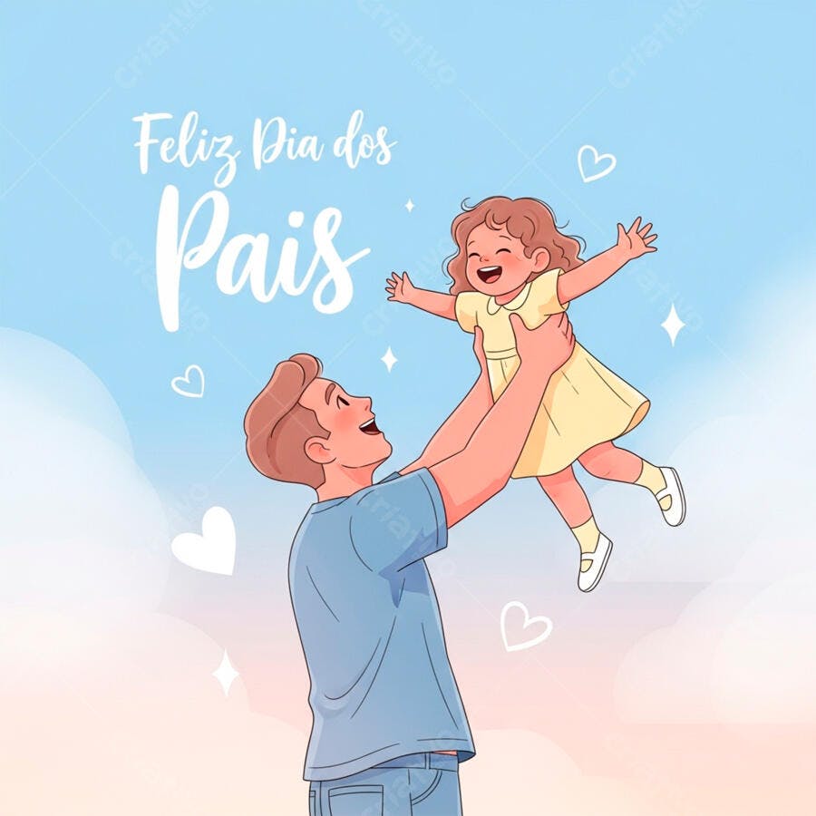 Post para o Dia dos Pais PSD Editável