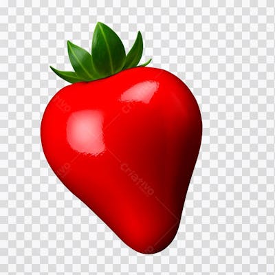 Ilustração Morango PNG com fundo transparente