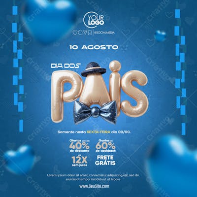 PSD social media editavel para campanha do dia dos pais05
