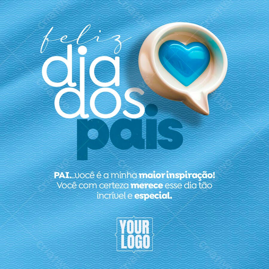 Postagem Dia dos Pais PSD Editável