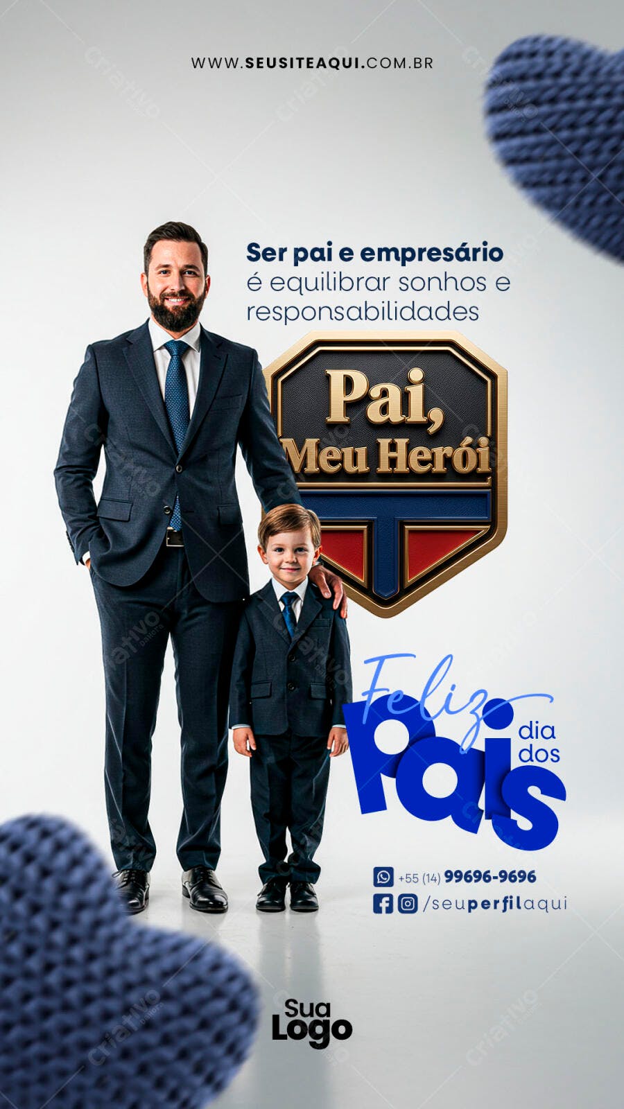Flyer Dia dos Pais PSD Editável