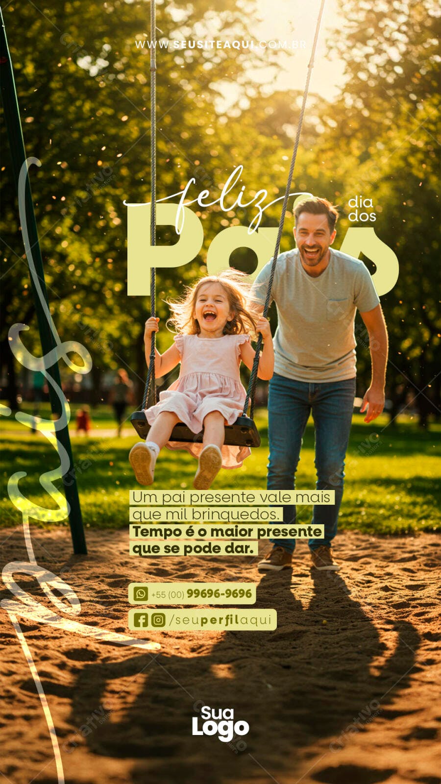 Flyer Dia dos Pais PSD Editável