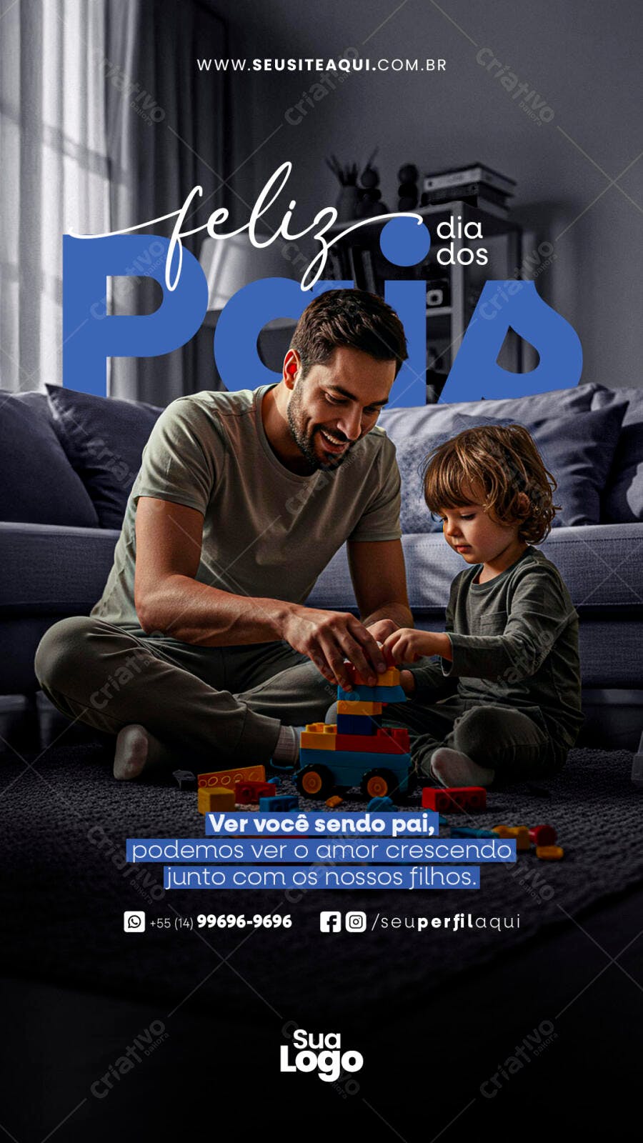 Flyer Dia dos Pais PSD Editável
