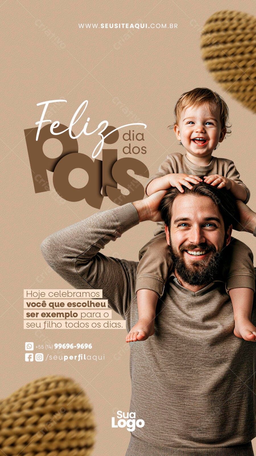 Flyer Dia dos Pais PSD Editável