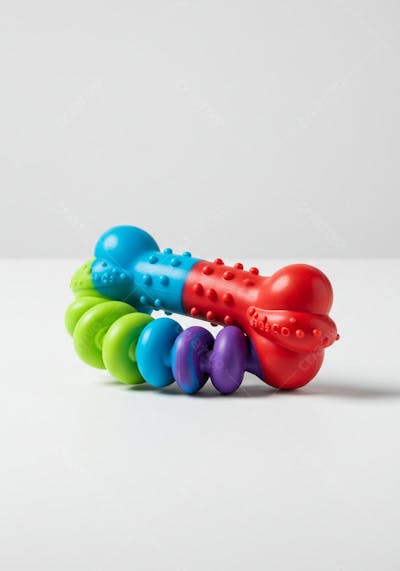Brinquedo para cachorro osso colorido