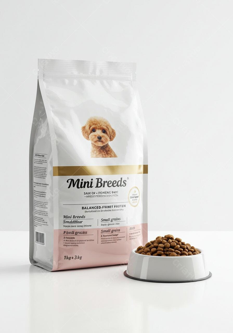 Ração Mini Breeds para cães de pequeno porte