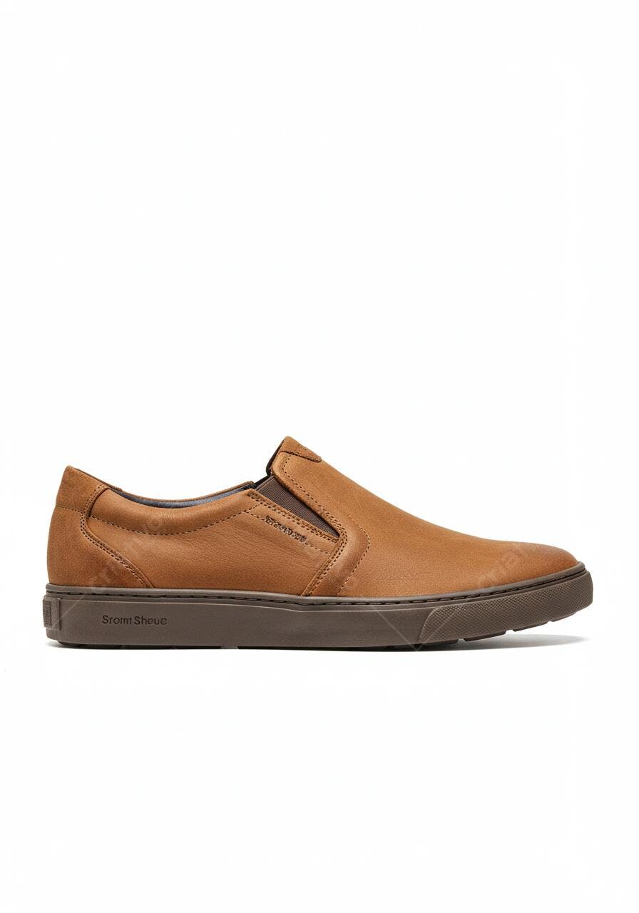 Sapato marrom claro estilo slip-on
