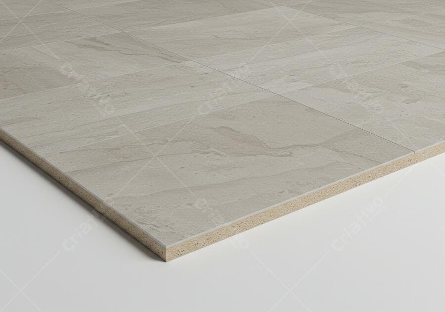 Revestimento cerâmico bege claro textura pedra