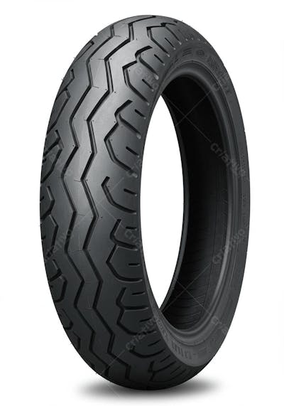 Pneu de Motocicleta Preto Modelo Detalhado