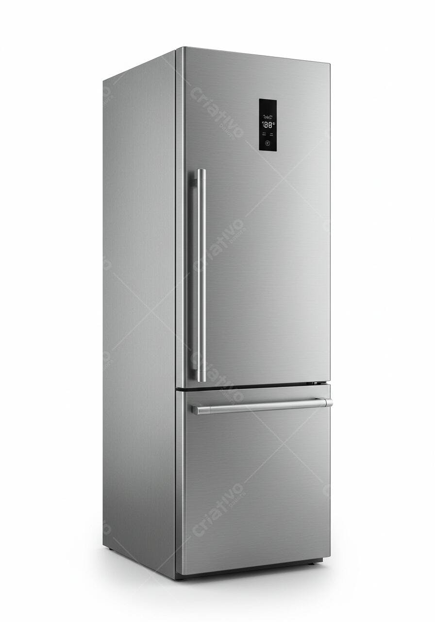 Geladeira inox design moderno cozinha