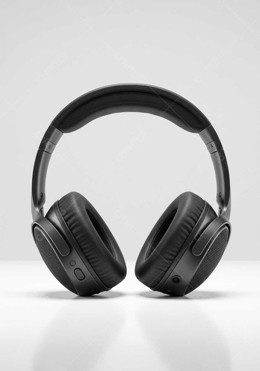 Fone de Ouvido Preto sem fio