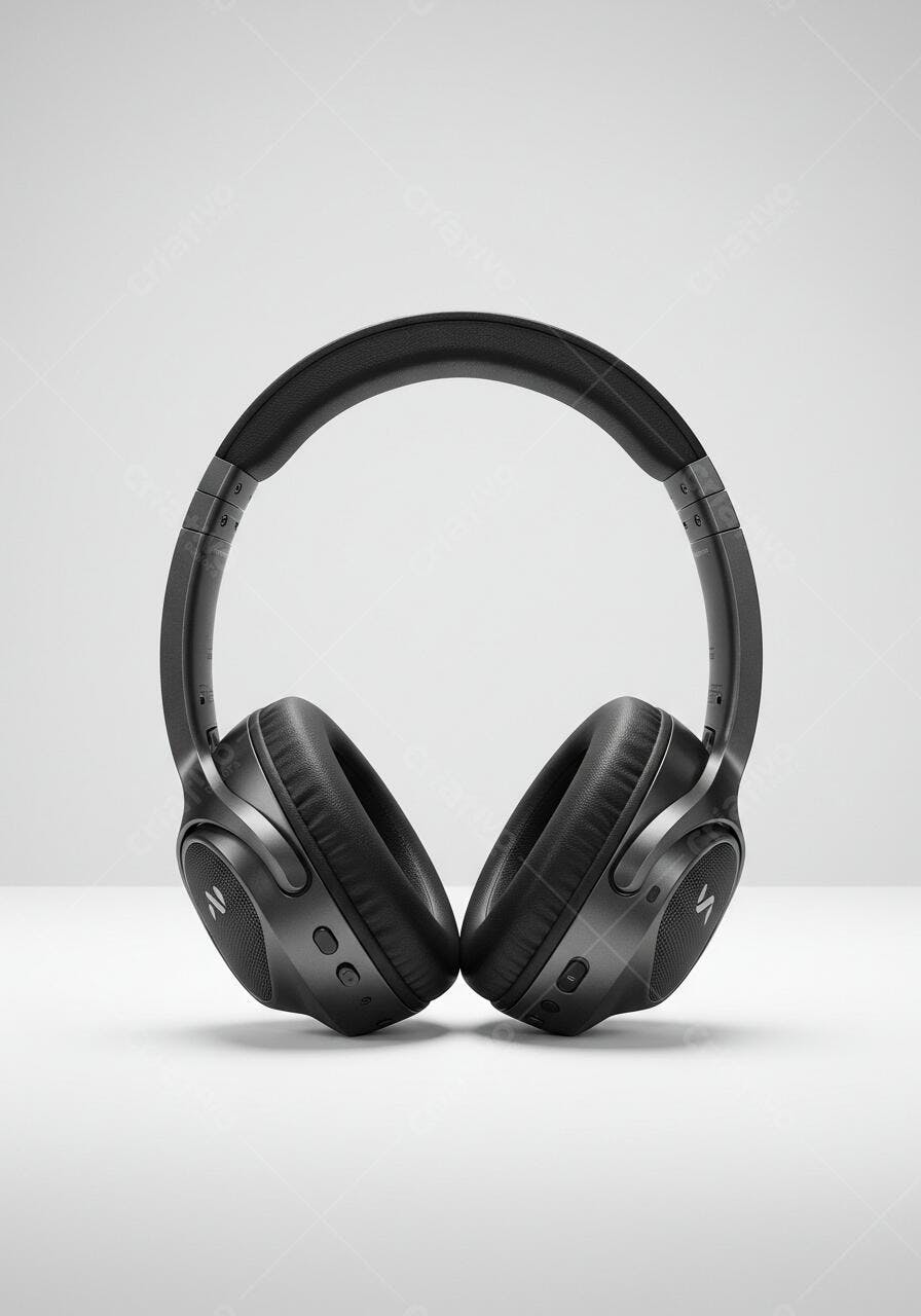 Fone de Ouvido Sem Fio Preto