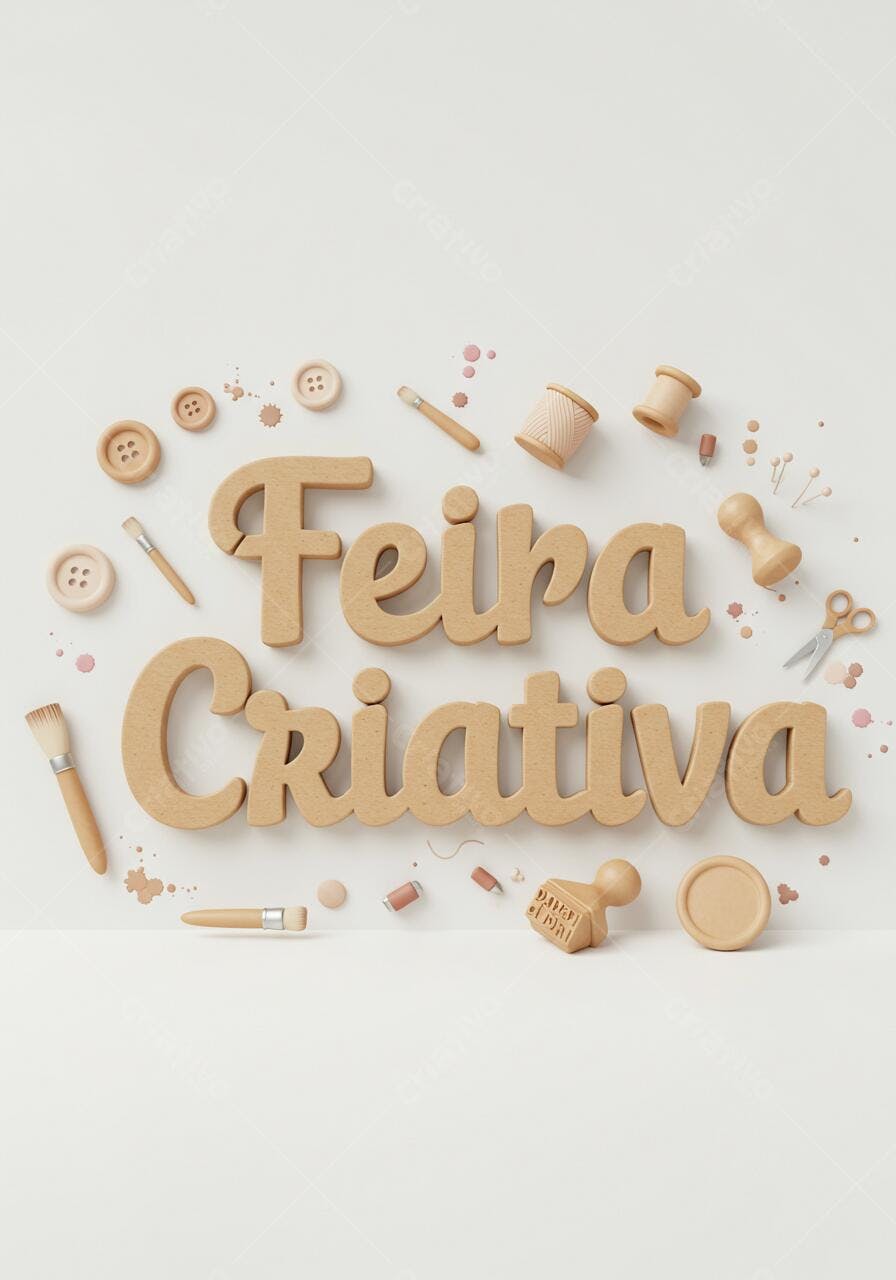 Feira Criativa Artesanato em tons bege