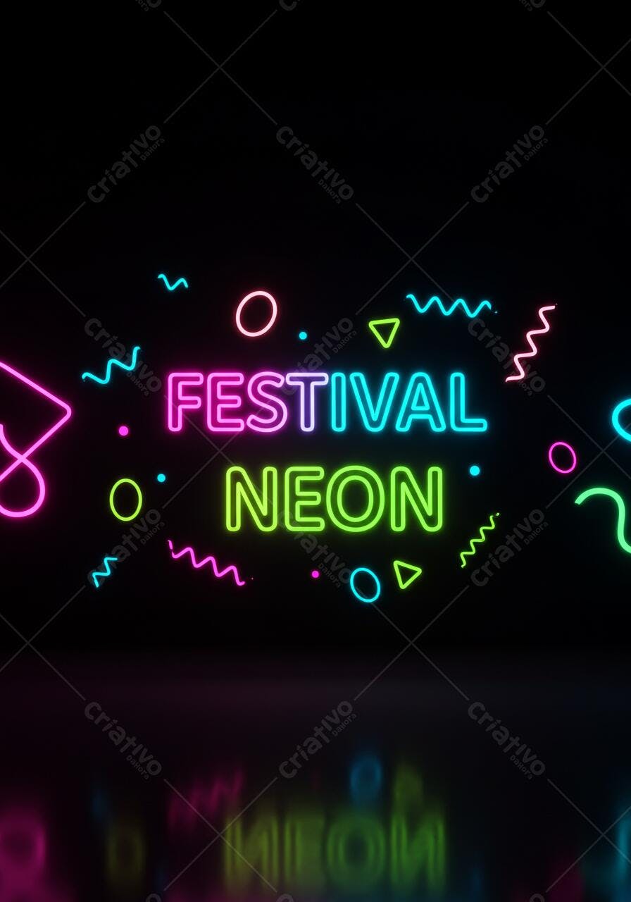 Festival Neon Sinais Luminosos