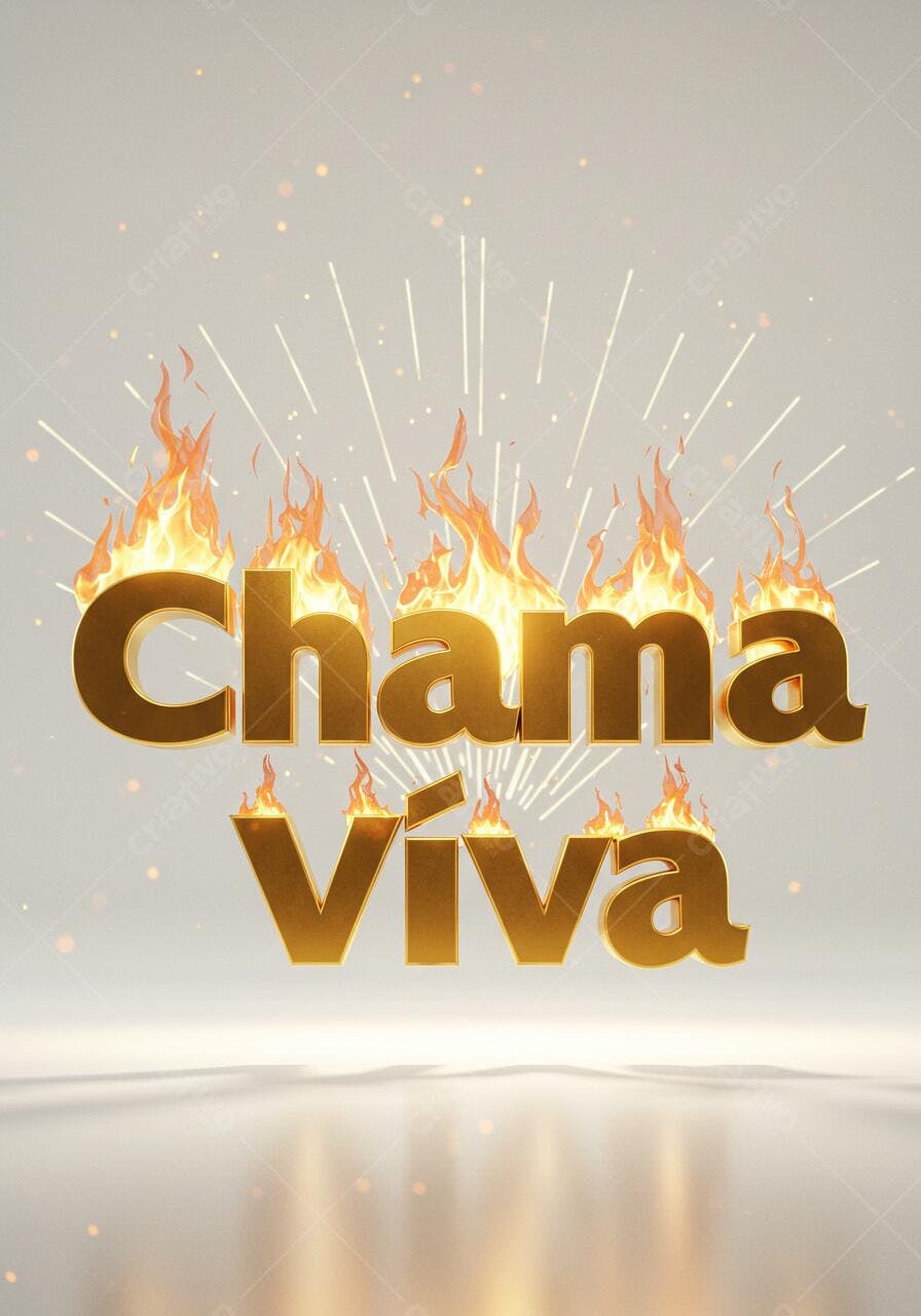 Chama Viva em Fogo Dourado