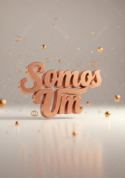 Somos Um Casamento dourado