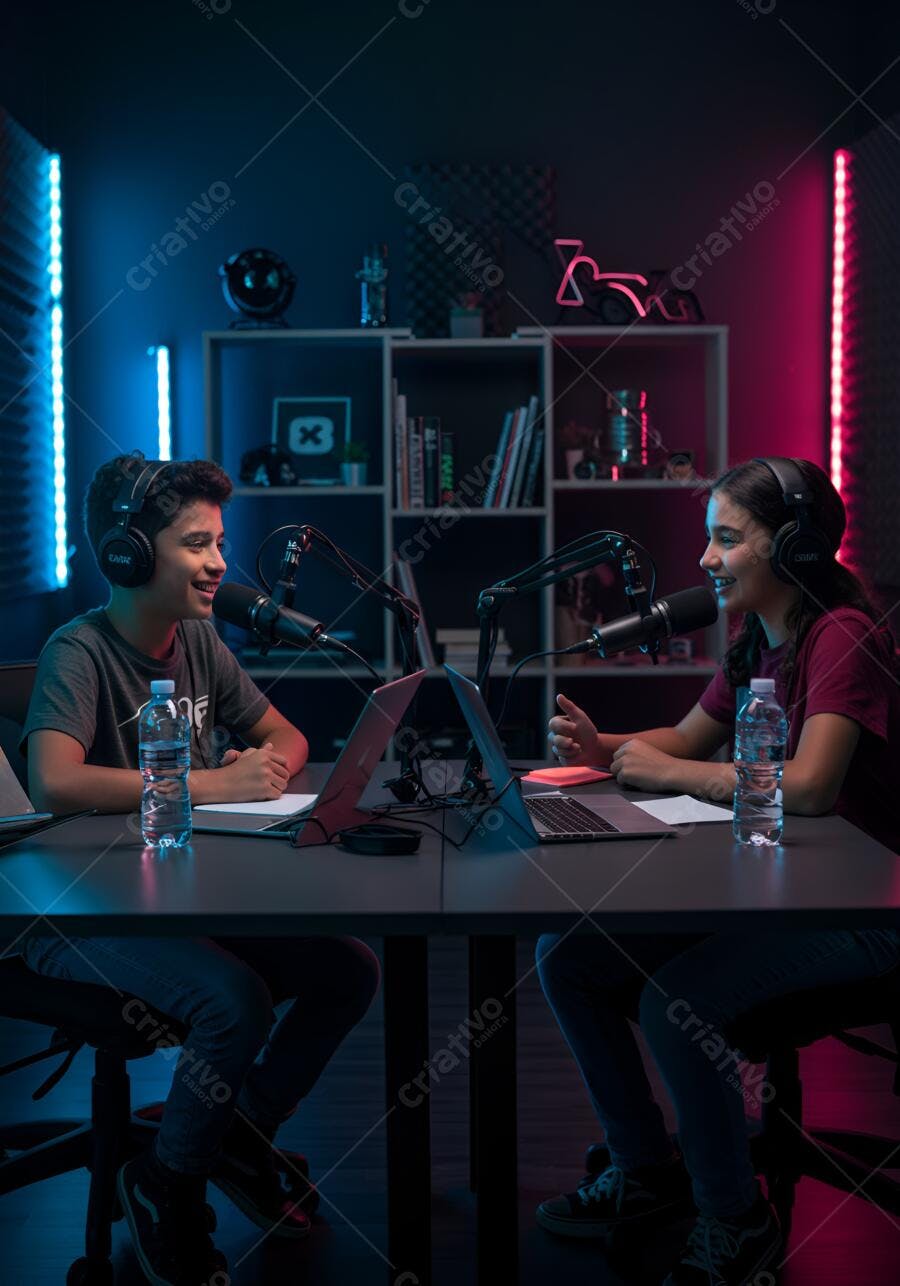 Podcast Infantil Estúdio Azul e Rosa