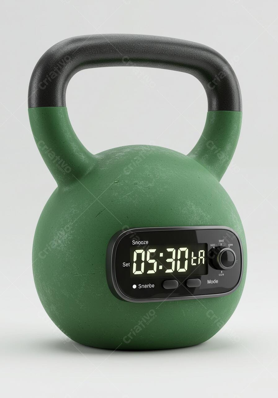 Haltere Verde com Relógio Digital