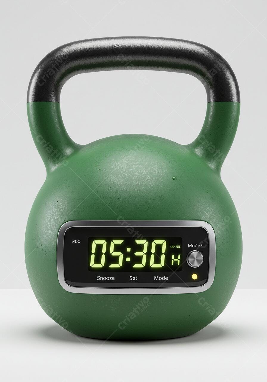 Haltere verde com despertador digital 0530
