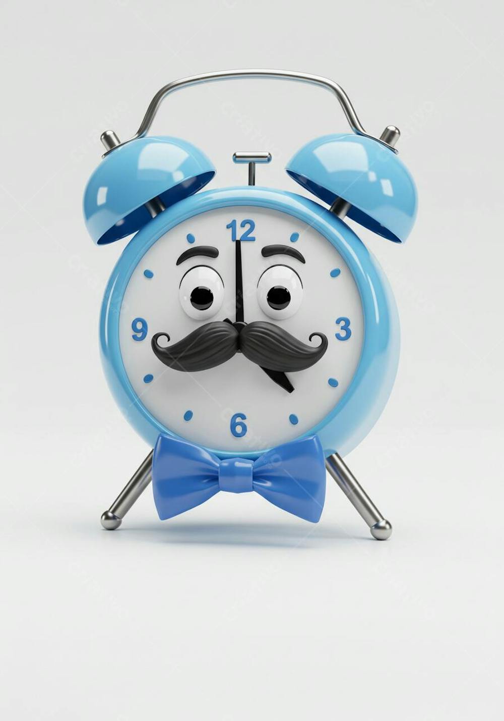 relógio antigo 3d dia dos pais com bigode (3)