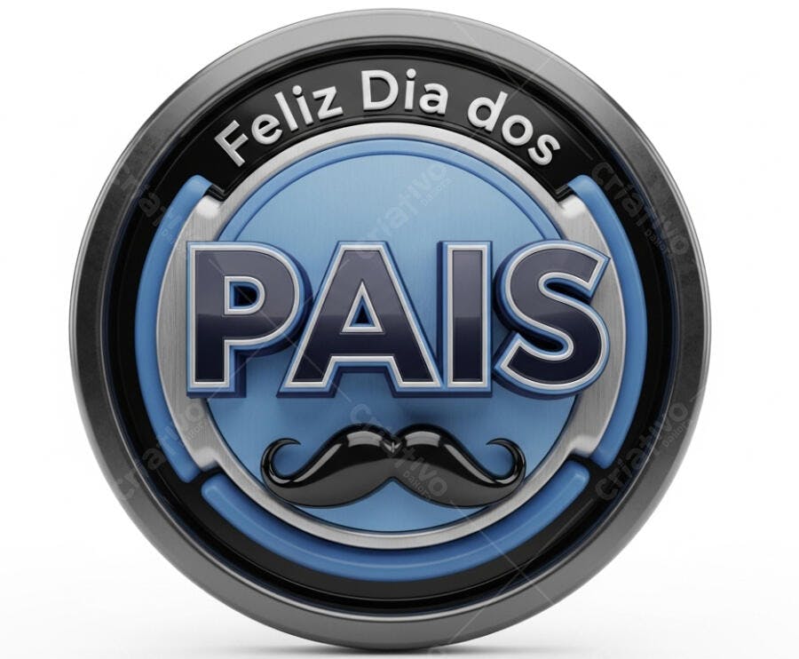 Feliz Dia dos Pais emblema