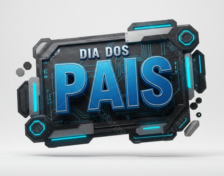 Dia dos Pais tecnologia azul