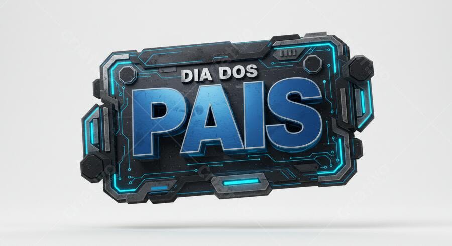 Dia dos Pais Arte Digital Tecnológica