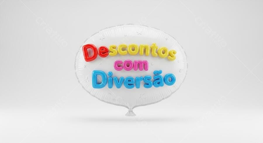 Balão com Descontos e Diversão