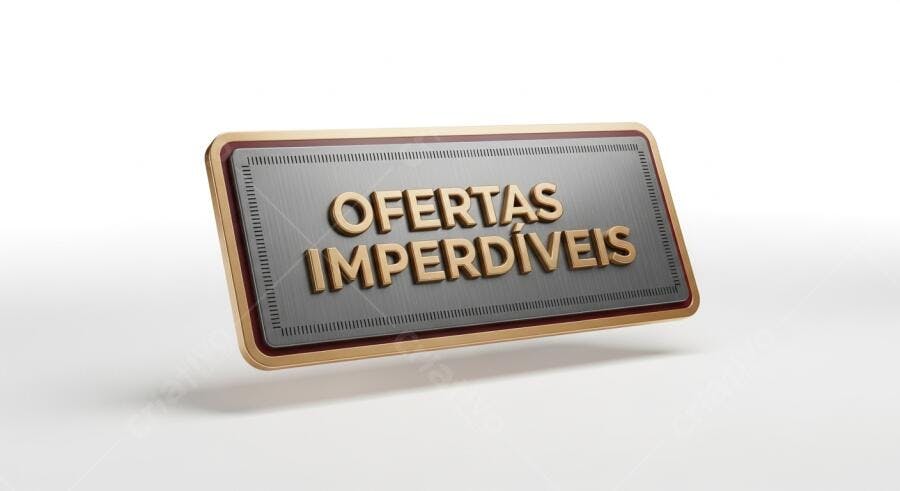 Placa Ofertas Imperdíveis em 3D