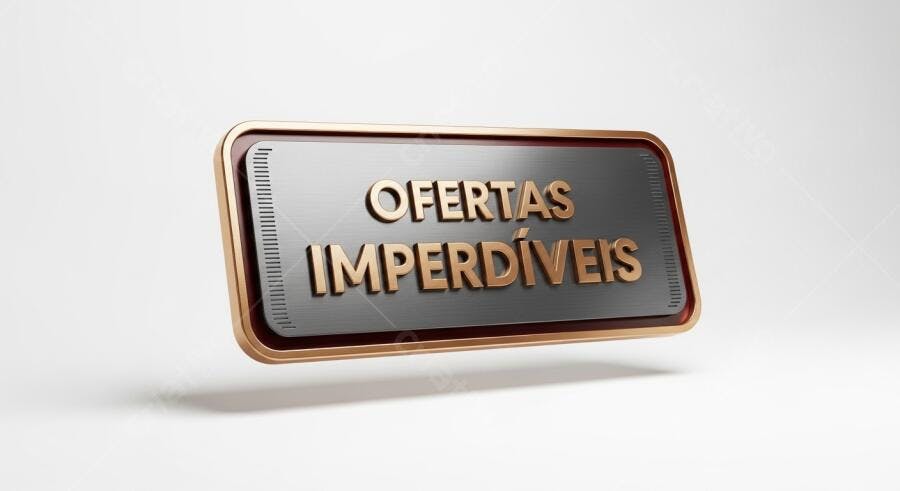 Placa Ofertas Imperdíveis em 3D