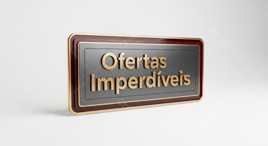 Placa Ofertas Imperdíveis fundo branco