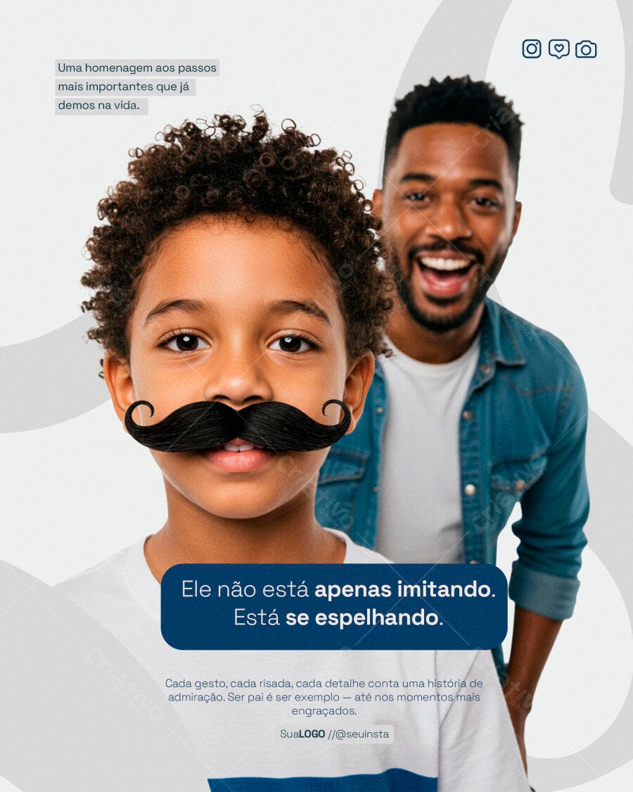 Flyer para Dia dos Pais PSD Editável