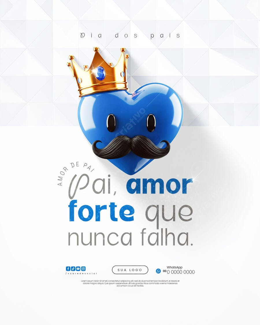 Flyer Dia dos Pais PSD Editável