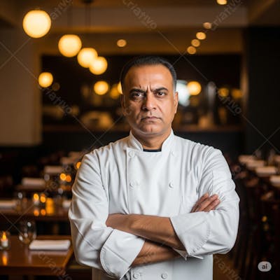 Imagem de um renomado chefe de cozinha