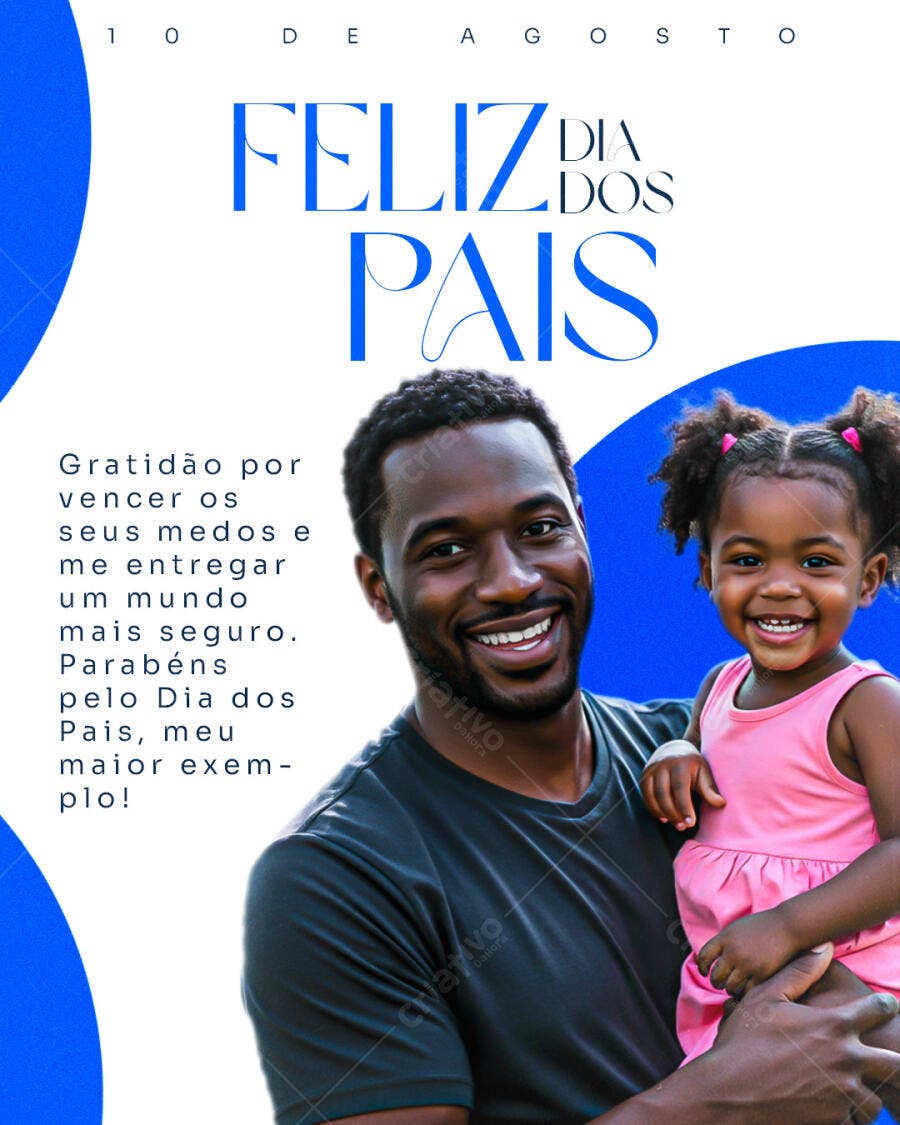 Flyer para Dia dos Pais PSD Editável