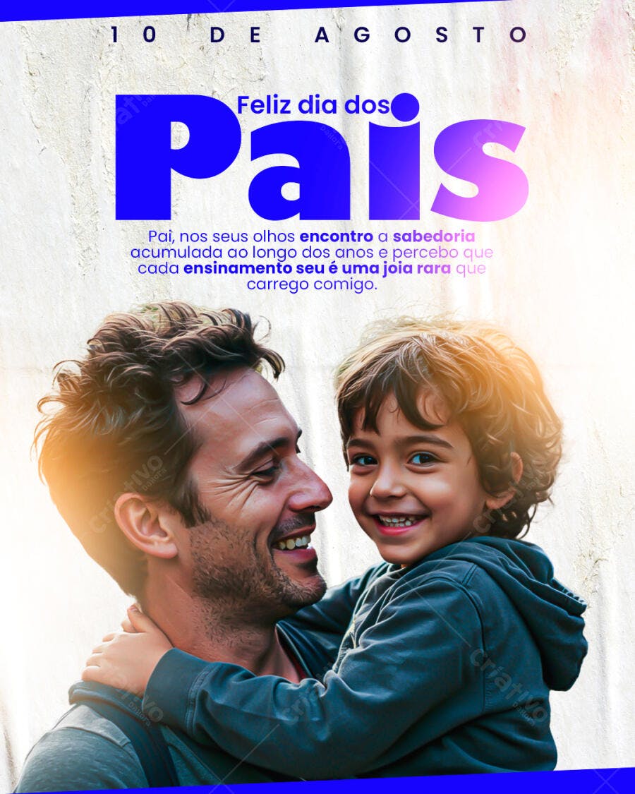 Post para Dia dos Pais PSD Editável