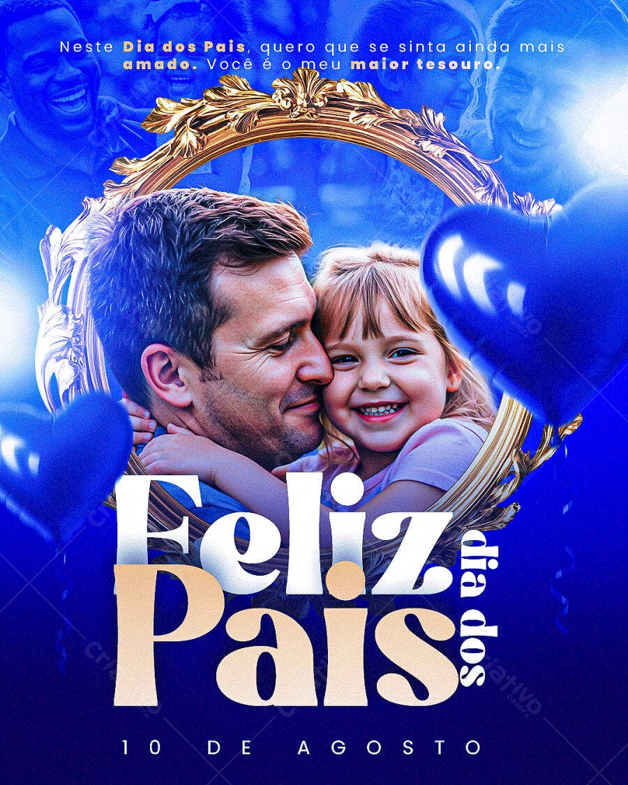 Flyer para Dia dos Pais PSD Editável