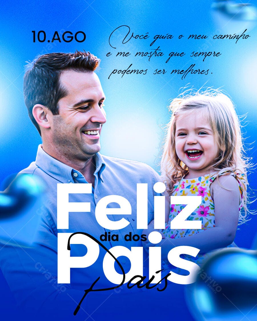 Flyer Dia dos Pais PSD Editável
