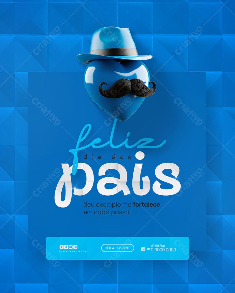 Flyer para Dia dos Pais PSD Editável