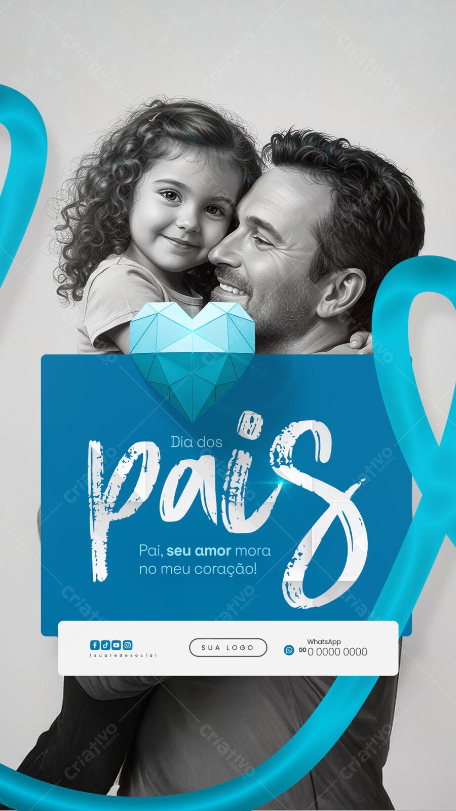 Flyer para Dia dos Pais PSD Editável