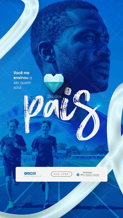 Feliz dia dos Pais 10 de Agosto Social Media Feed PSD Editável (16)