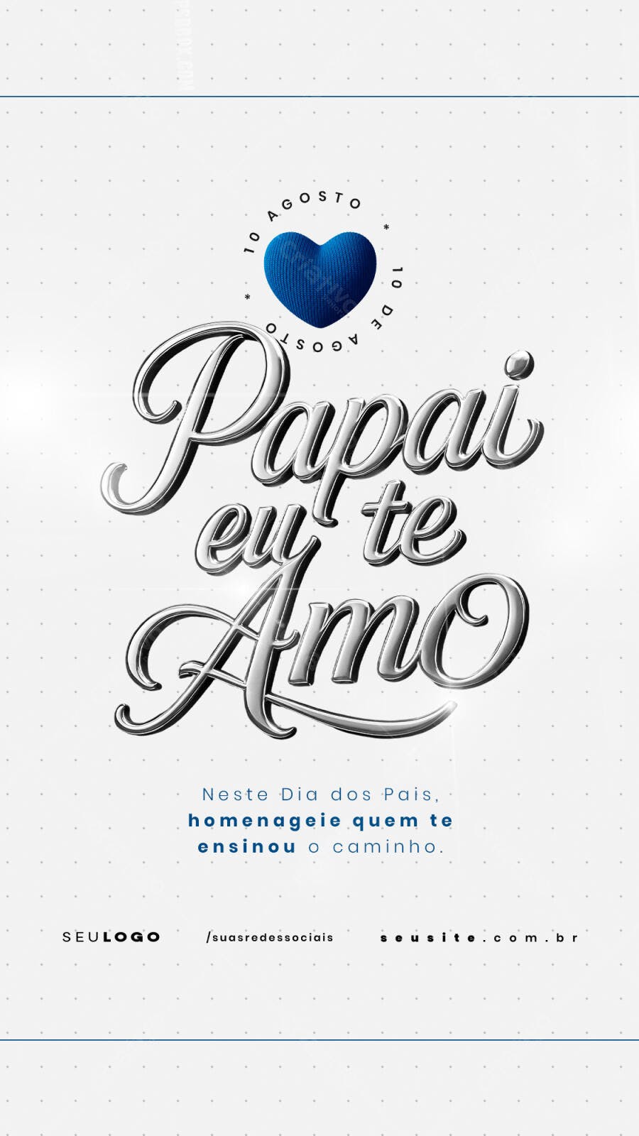 Post para Dia dos Pais PSD Editável