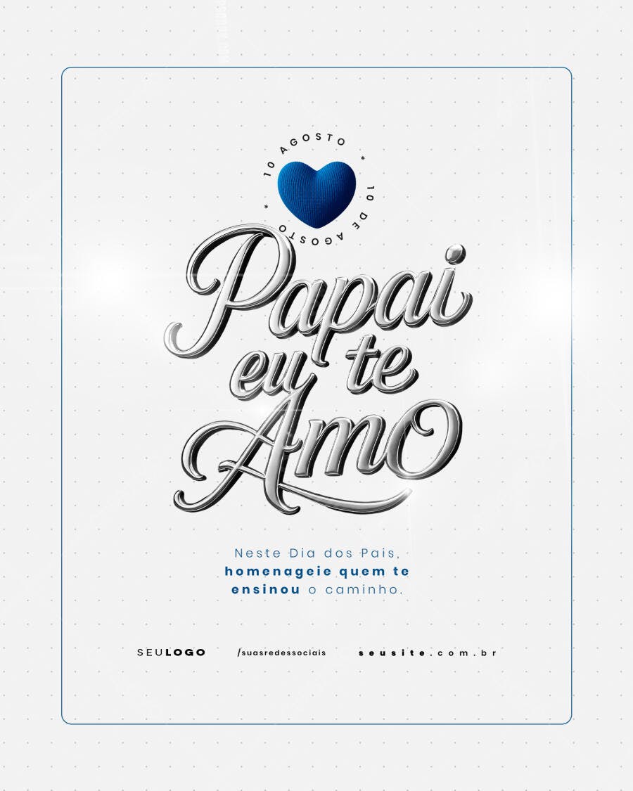 Flyer para Dia dos Pais PSD Editável