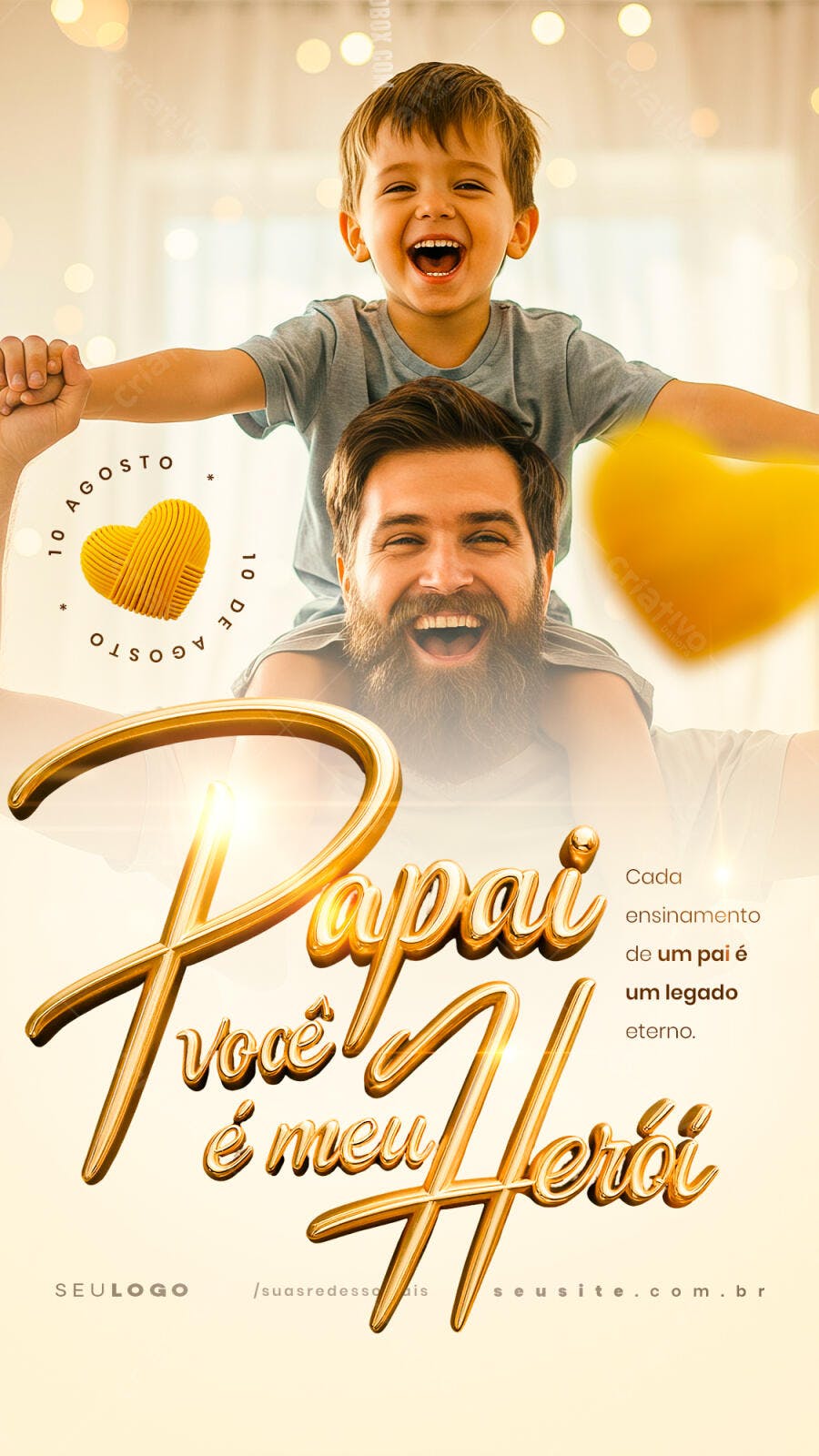 Flyer Dia dos Pais PSD Editável