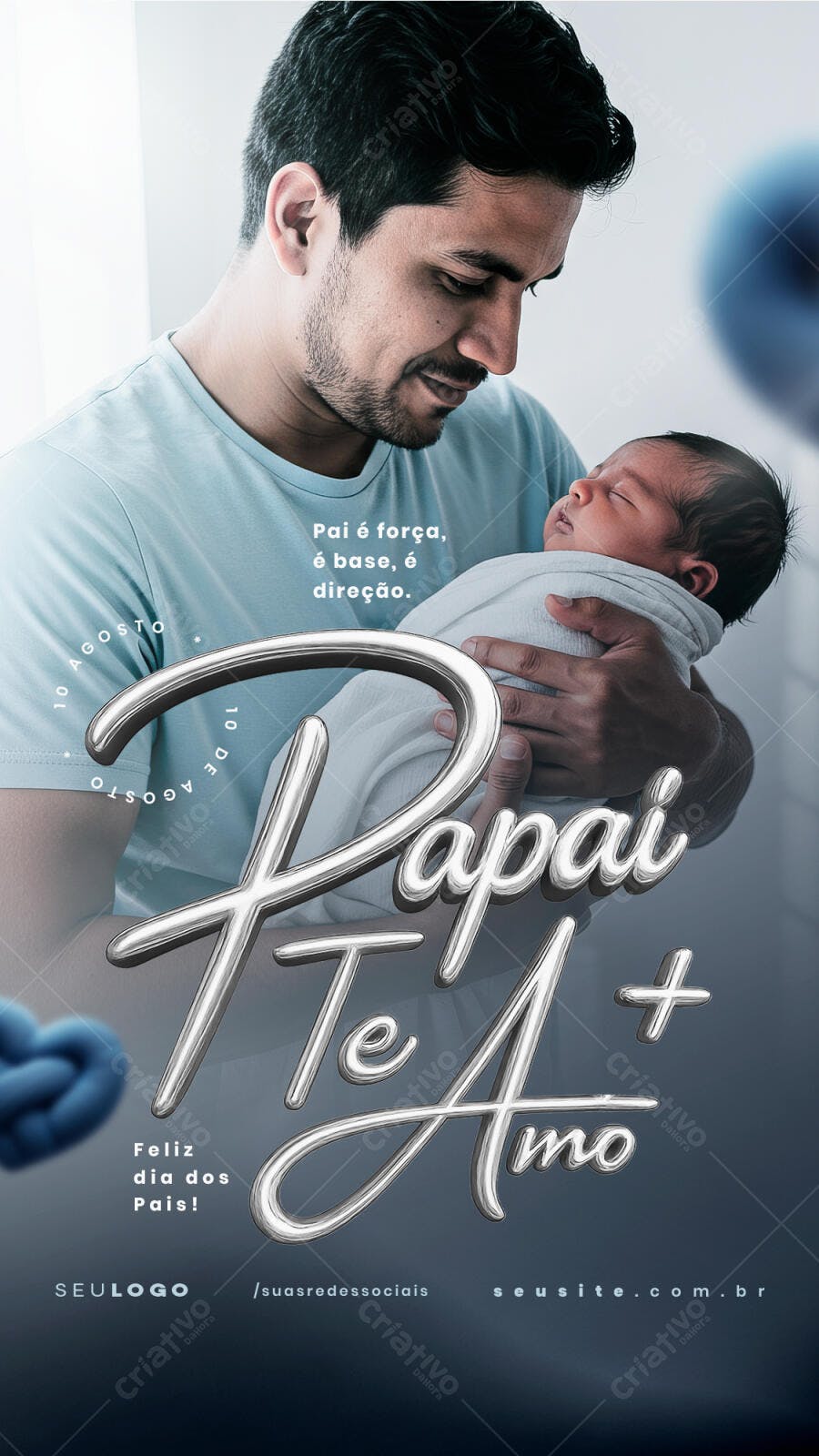 Post para o Dia dos Pais PSD Editável